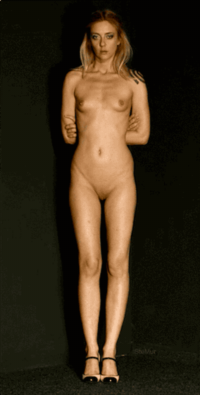Beautiful Body, Beautiful Legs: Hermosa's Shaved Pussy GIF