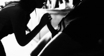 Black And White Blowjob GIF