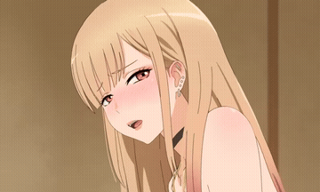 Blonde Hentai Standing Doggy GIF