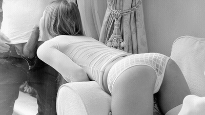 Blowjob Babe Gives Couple A Tasty Treat GIF