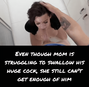 Blowjob Caption Cuckold Deepthroat GIF