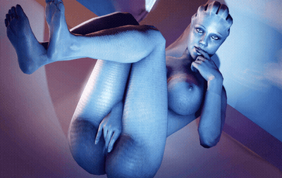 Blue Alien Babe Gets Nasty GIF