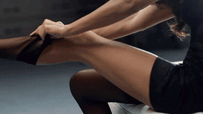 Brunette Legs In Lingerie, Ready To Please GIF