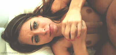 Brunette Masturbating With Creamy Cum GIF