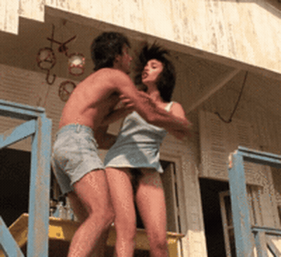 Celebrity Flash Pussy: Hairy Celeb Gets Naked GIF