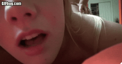 College DaddysFuckToy Gets Orgasm Face GIF