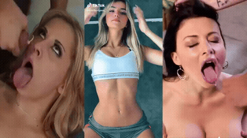 Compilation Cumshot Dancing Split Screen Porn GIF