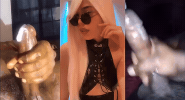 Cosplay Cumshot Split Screen Porn TikTok GIF