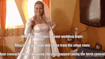 Creampie Cuckold Wedding GIF