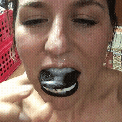 Eating Cum: A Tasty Treat With A Twist GIF