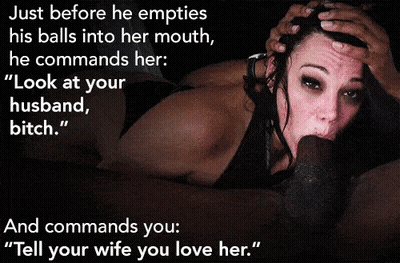 Erotic Humiliation: Watching Your Wife Get Fucked GIF