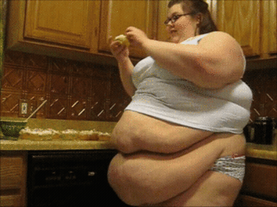 Fat BBW's Sweet Treats: A Delicious Journey Through Her Kitchen GIF