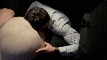 Feeding This Boy A Load In My Back Seat On His Way Home To His Bf GIF