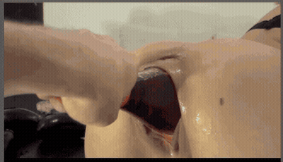 Girl Masturbating With A Huge Dildo: XXX Porn GIF