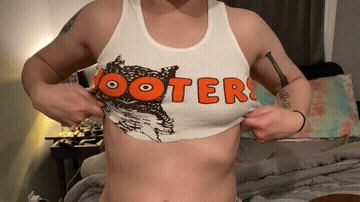 Hooters Small Tits Titty Drop GIF