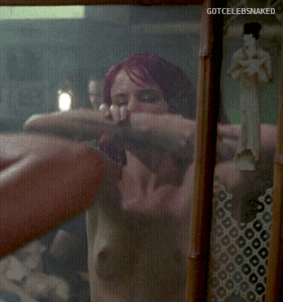 Hot Celebrity Nude In Mirror GIF