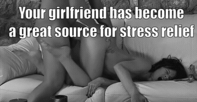 Hot Girlfriend Has Best Source For Stress Relief GIF