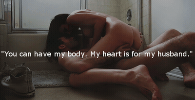 Hotwife Material: Caption Cheating GIF