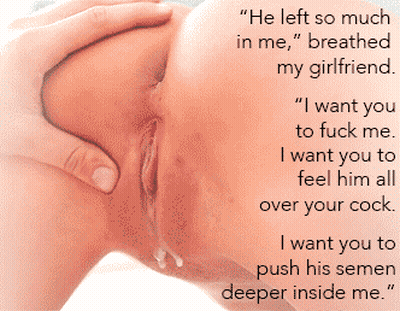 Hotwife Sharing Caption: My Girlfriend's Creamy Creampie GIF