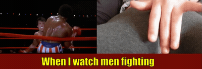 I Watch Men Fight For Pussy Juice In Yoga Pants GIF