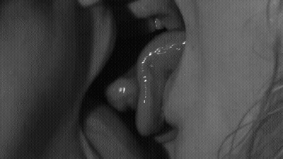 Kissing Lesbian Threesome: Tongue-Tickling Fun GIF