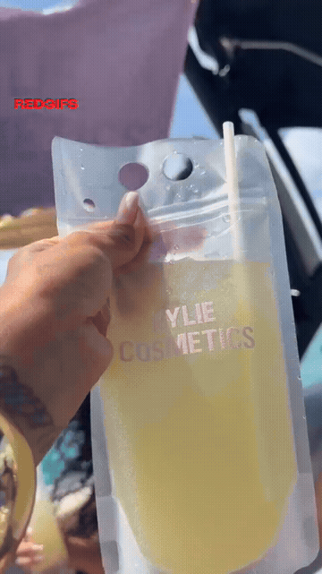 Kylie Slushies On A Boat - Ig June 2026 GIF