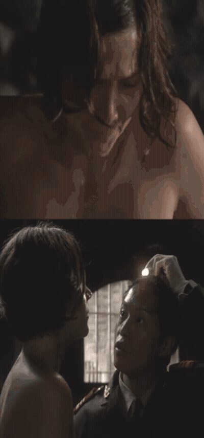 Maggie Gyllenhaal's Nude Scene: A Celebrity's Erotic Movie Moment GIF