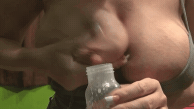 Milking The Big Tits: A Sensual Experience GIF