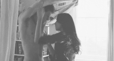 Naked Man And Woman In Bedroom GIF