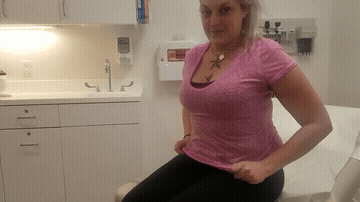 Star Flashing At The Gynocoliguist Office GIF