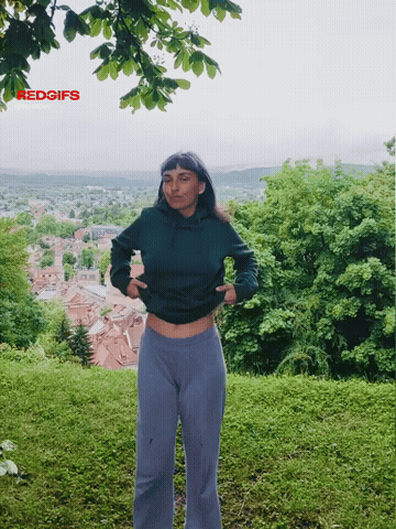 Tits Out In A Local Park [GIF] GIF