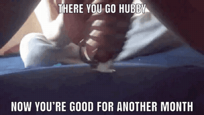 You're Good For Another - Captions, Chastity Cage, Milking, Ruined Orgasm GIF