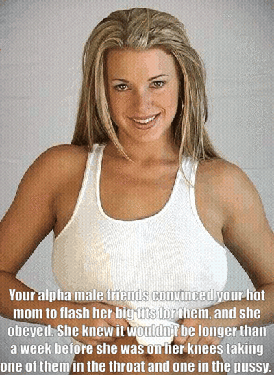 Your Alpha Male Friends Convinced Your Hot Mom to Flash Her Big Boobs for Them, and She Likes It!