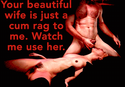 Your Beautiful Life Is Just A Bull's Rag To Use. Watch Cuckold Hotwife. GIF